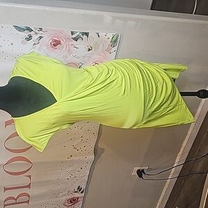 Lime Green Sleevless dress